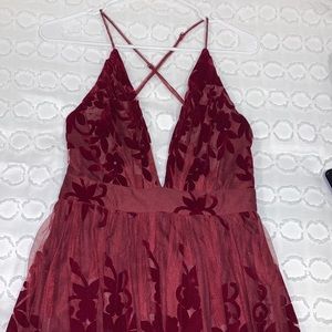 Windsor Maroon Long Dress